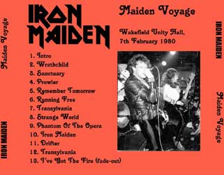 Back cover of Iron Maiden - Maiden Voyage