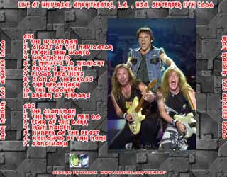 Back cover of Iron Maiden - Los Angeles 2000