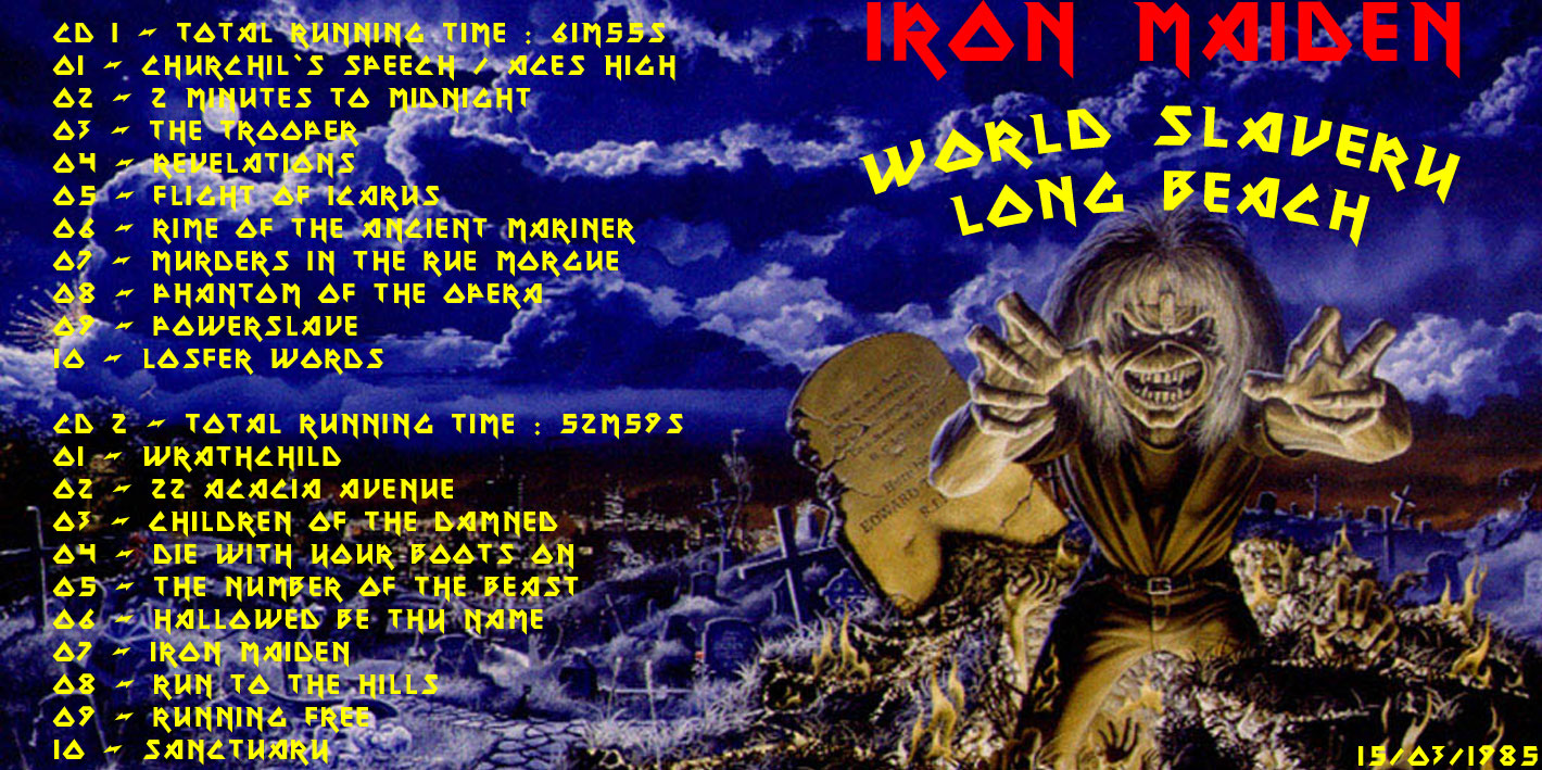 IRON MAIDEN WORLD SLAVERY TOUR 1985-